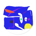 Blue Square stickers