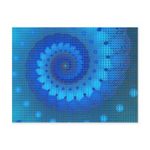 Blue Squares postcards