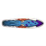 Blue Squiddy Skateboard Decks