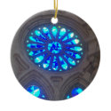Blue Stained Glass ornament