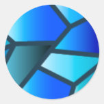 Blue Stained Glass Sticker