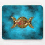 Blue Stained Glass Wicca Triple Goddess Mousepad