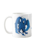 Blue Standing Dragon Mug - Customizable Blue Standing Dragon Mug - Customizable