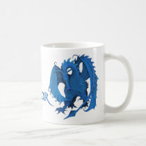 Blue Standing Dragon Mug - Oscar mugs