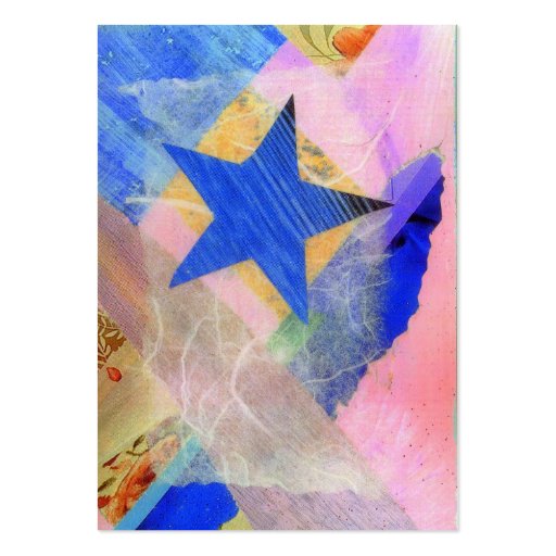 Blue Star ACEO artist trading card Business Card Templates (front side)