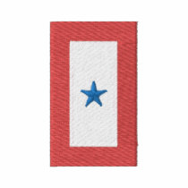 Blue Star Banner( Serving Active Duty) embroidered shirts by ZazzleEmbroidery Blue Star Banner( Serving Active Duty) embroidered shirts