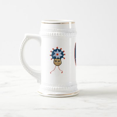 Blue Star Beer Stein Mugs by Baroque_Bastion