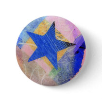 Blue Star Button by jan4insight Blue Star Button