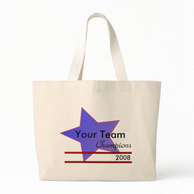 Blue Star Custom Team Champion Tote Bag by TeamLooks