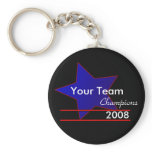 Blue Star Custom Team Champions Keychain