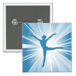 Blue Star Dancer Pinback Button