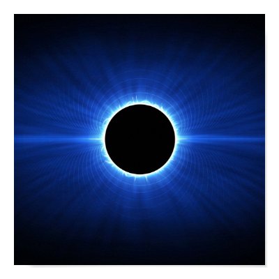 Blue Star Eclipse Posters by vladstudio