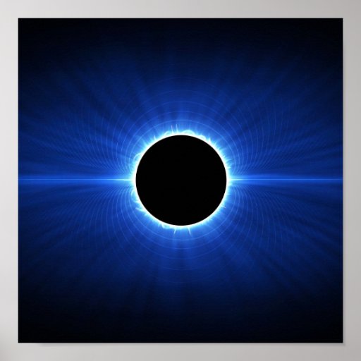 Blue Star Eclipse Posters
