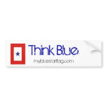 The perfect way to show off your Blue Star Flag pride while on the go! Blue Star Flag Bumper Sticker