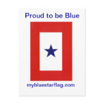 Blue Star Flag postcard--the perfect way to show someone you care. Blue Star Flag Postcard