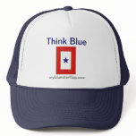 •100% polyester foam front
•Wide area to feature your design
•100% nylon mesh back keeps you cool
•Adjustable from 17" to 24"
•Available in 11 color combinations Blue Star Flag Trucker Hat