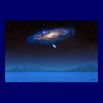 Blue Star Galaxy posters
