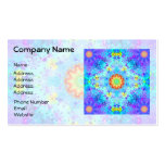 Blue Star Hippy Mandala Patterned Business Card Templates