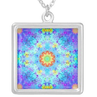 Blue Star Hippy Mandala Patterned Custom Jewelry