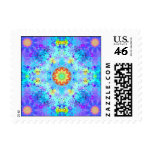 Blue Star Hippy Mandala Patterned Stamps