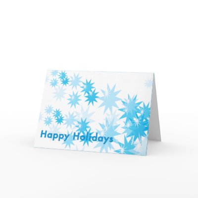 Blue star holiday card by mezzo213