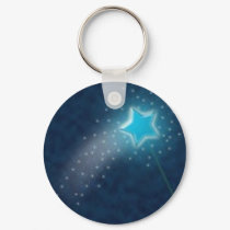 Blue Star Keychain by design_girl Blue Star Keychain