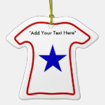 Blue Star Mom (Add Your Own Text) Ornaments