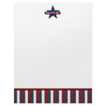 Blue Star Mom Letterhead Design