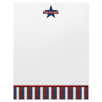 Blue Star Mom Letterhead Design