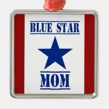 Blue Star Mom Military Christmas Ornament