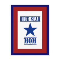 Blue Star Mom Military Post Card
