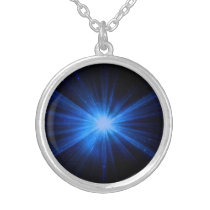 Blue star necklace