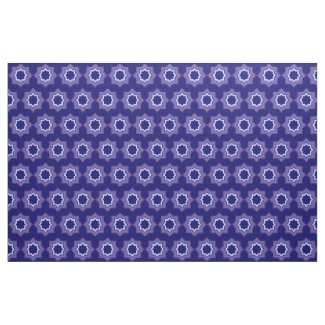 Blue Star Pattern Fabric