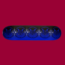 Blue Star pentagram skateboards