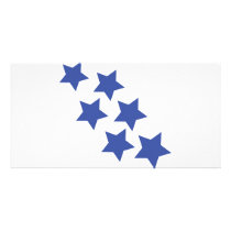 blue star rain icon photo cards