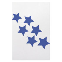 blue star rain icon stationery paper