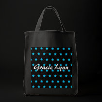 Blue Star Tote bags