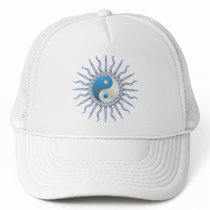 Blue Starburst Yin Yang hats