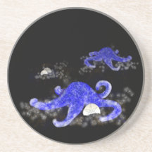 Blue Starfish and Sand Dollars Coaster