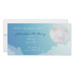 Blue Starry Sky New Baby Announcement Photo Cards