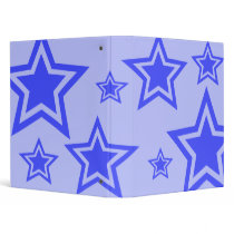 Blue Stars 1" Binder by nottynotebooks Blue Stars 1" Binder