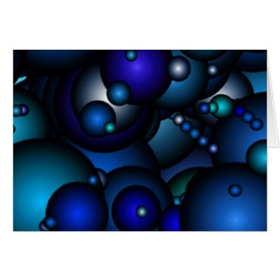 Blue Stars Greeting Card by hen2busi