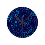 Blue Stars Clock