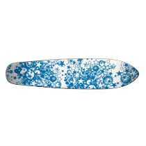 Blue Stars Graffiti Skateboard