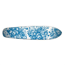 Blue Stars Graffiti Skateboard