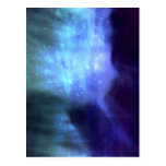 Blue stars in space postcards