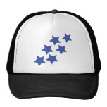 blue stars rain hat