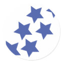 blue stars rain stickers