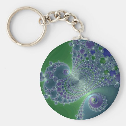 Blue Steel - Fractal Keychain