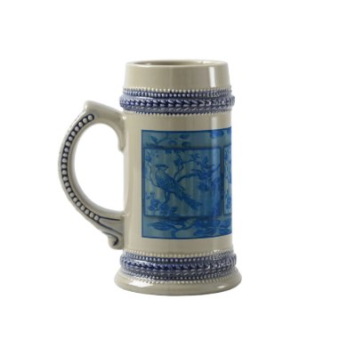 Blue stein bird mug by neferamug